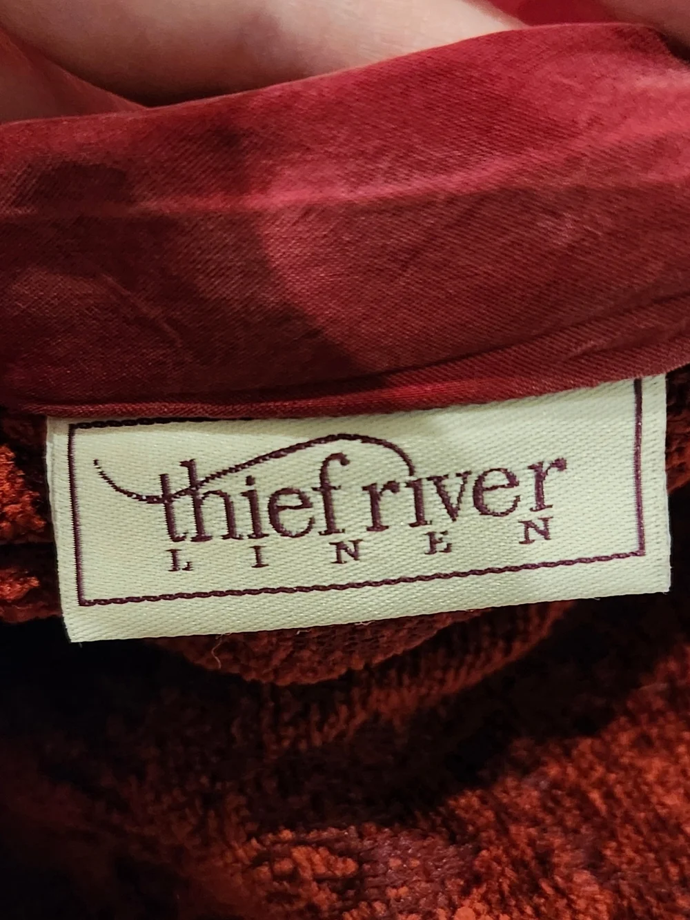 Red Silk Bed Scarf Or Throw